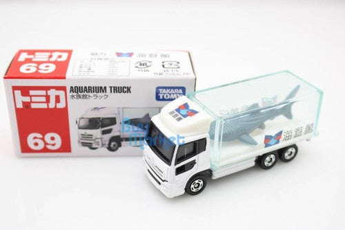 Load image into Gallery viewer, Tomica Takara Tomy Motors #69 Nissan Diesel Quon Aquarium Truck Diecast Toy Car
