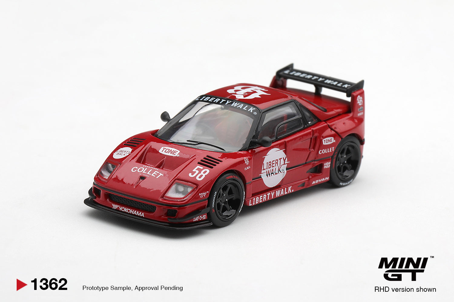 (Pre-order) Mini GT #1362 Mazda AZ-1 Liberty Walk LB40 LB-Hinomaru Red 2026 RHD