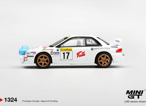 Load image into Gallery viewer, (Pre-order) Mini GT 1/64 #1324 Subaru Impreza WRC98 1999 Rally Monte-Carlo LHD
