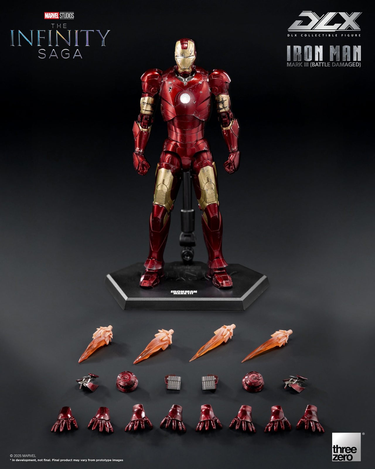 ThreeZero  Marvel The Infinity Saga DLX Iron Man Mark 3 (Battle Damaged ver.)