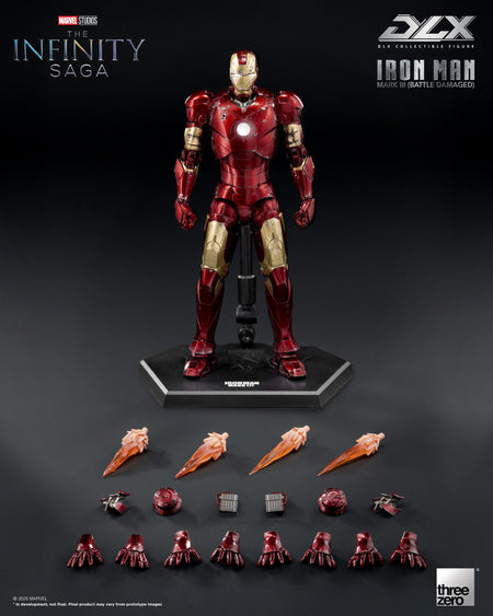 ThreeZero  Marvel The Infinity Saga DLX Iron Man Mark 3 (Battle Damaged ver.)