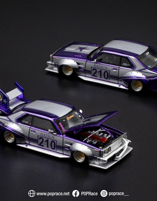 Load image into Gallery viewer, POPRACE 1/64 Skyline C210 Kaido Racer (Bosozoku Style) Purple
