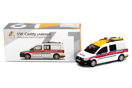 Tiny City 61 Die-cast Model Car - Volkswagen Caddy Police Airport District