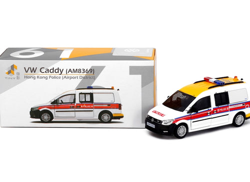 Load image into Gallery viewer, Tiny City 61 Die-cast Model Car - Volkswagen Caddy Police Airport District
