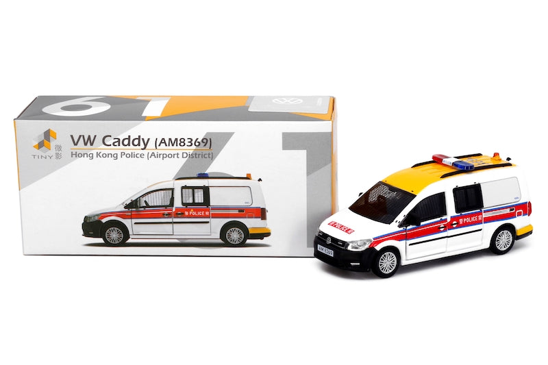 Tiny City 61 Die-cast Model Car - Volkswagen Caddy Police Airport District