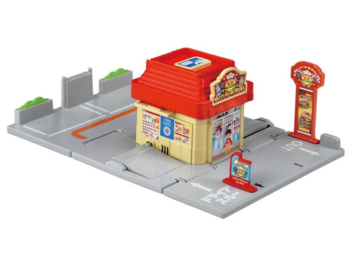 Load image into Gallery viewer, Takara Tomy Tomica Town Drive thru burger Hamburger shop Set (NO CAR)
