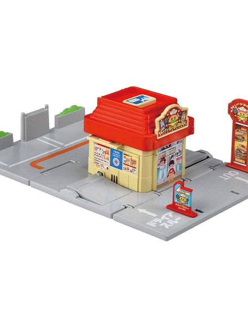 Load image into Gallery viewer, Takara Tomy Tomica Town Drive thru burger Hamburger shop Set (NO CAR)
