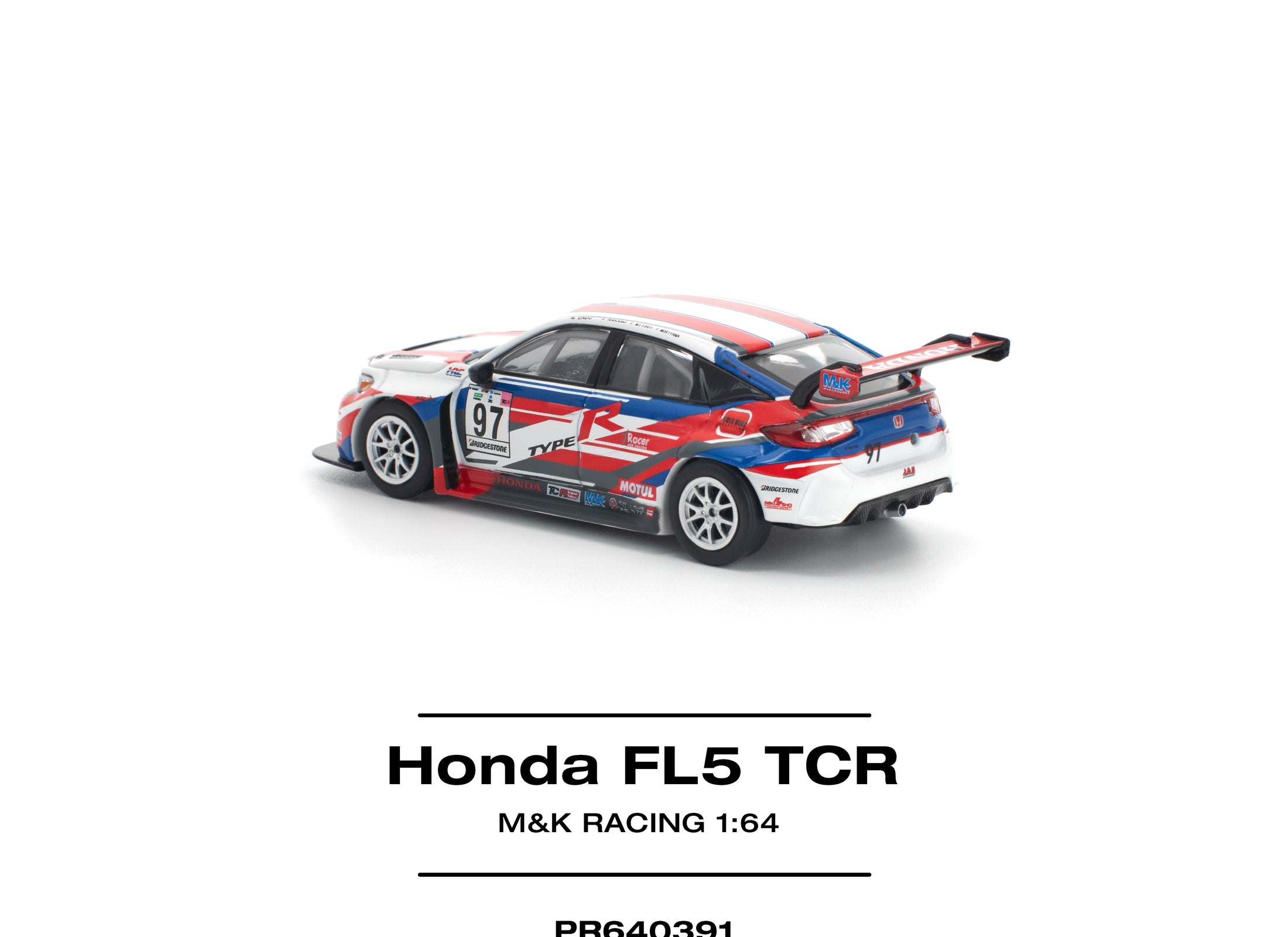 (Pre-order) POPRACE 1/64 HONDA CIVIC TYPE-R (FL5) TCR - M&K RACING Model Car