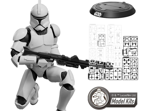 Load image into Gallery viewer, Blokees Star Wars Attack of the Clones Champion Class 07 Clone Trooper Model Kit
