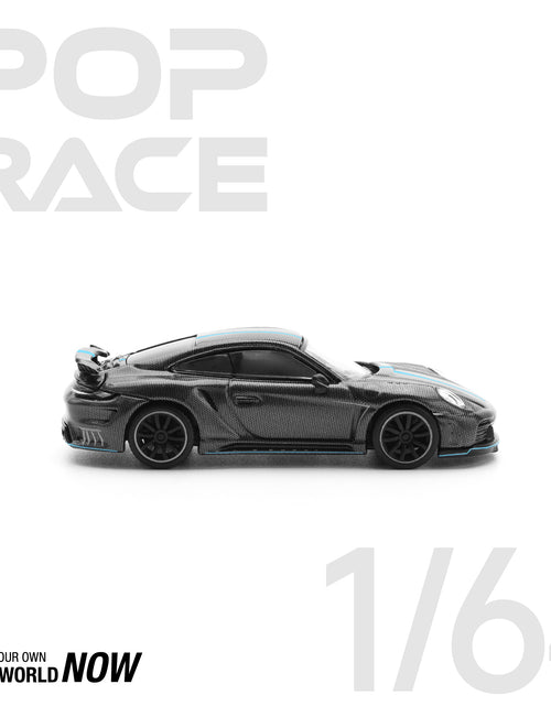 Load image into Gallery viewer, POPRACE 1/64 992 STINGER GTR CARBON EDITION (BLUE LINE) model car
