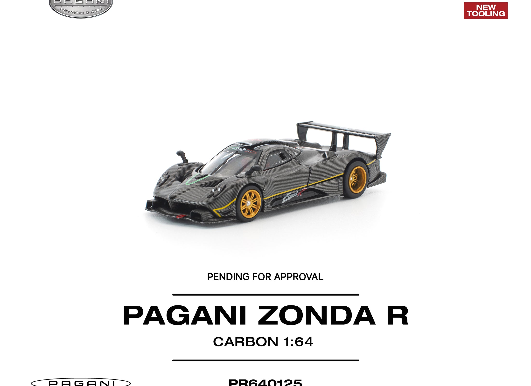 (Pre-order) POPRACE 1/64 PAGANI ZONDA R #PR640125 Diecast Model Car