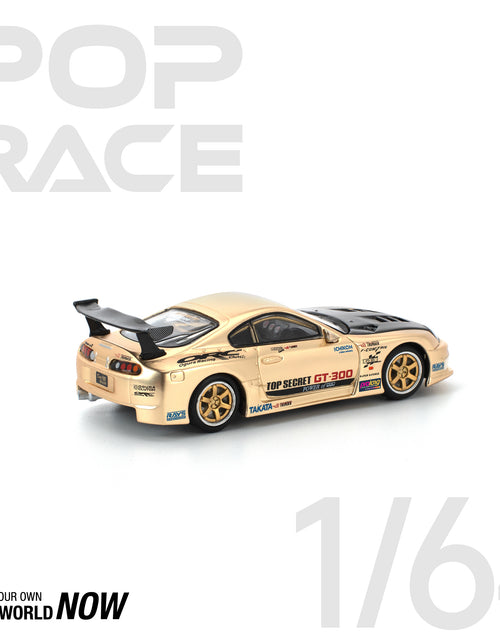 Load image into Gallery viewer, POPRACE 1/64 TOP SECRET GT300 SUPRA - CHROME GOLD Diecast Model Car

