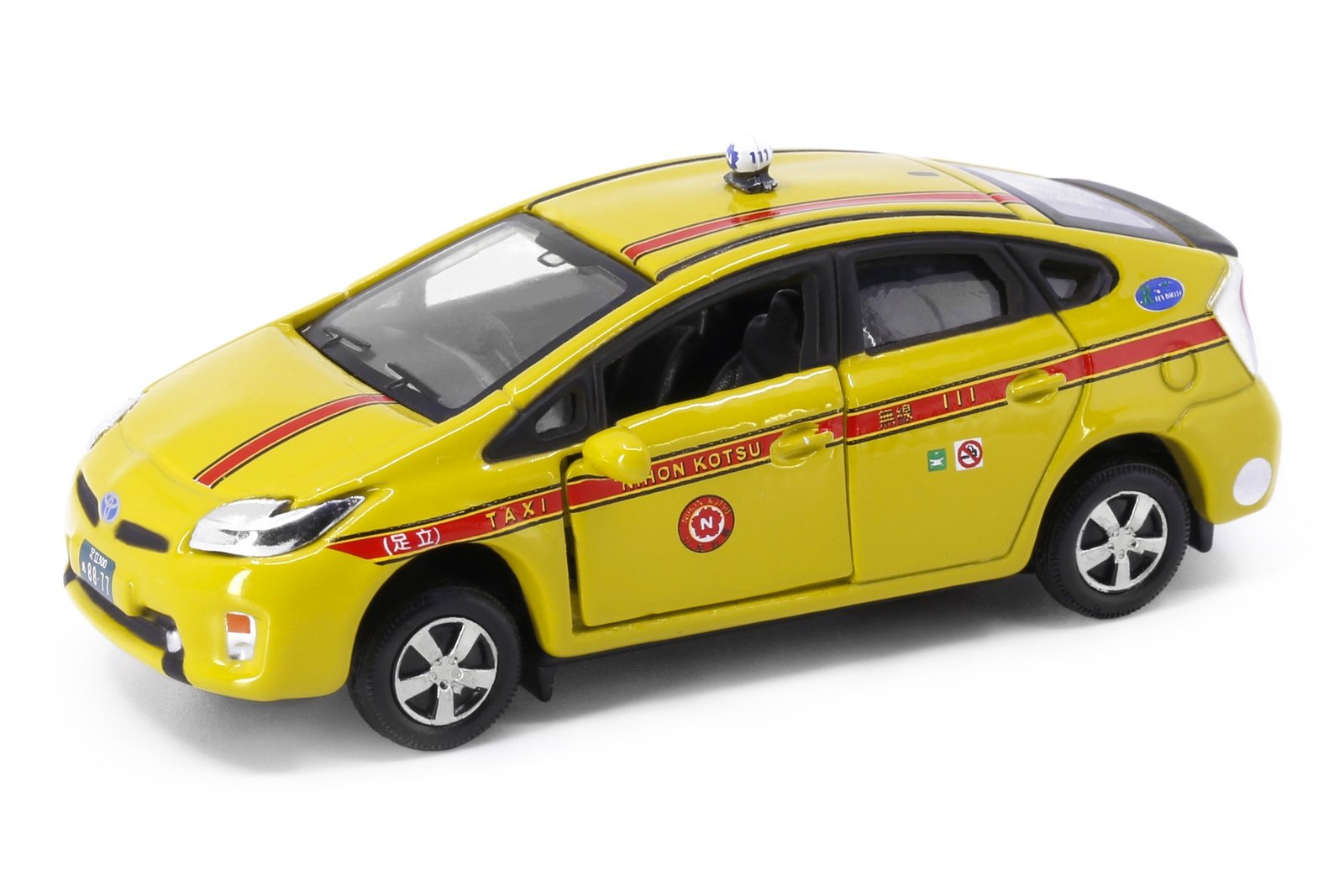 Tiny City JP8 Die-cast Model Car - Toyota Prius XW30 Nihonkotsu Taxi 4-color ver