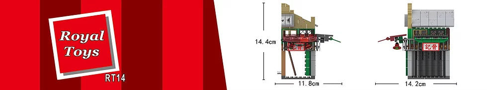 Royal Toys Building Blocks City Story Bricks RT14: Yau Ma Tei Fruit Market (324 Pcs/Pzs)
