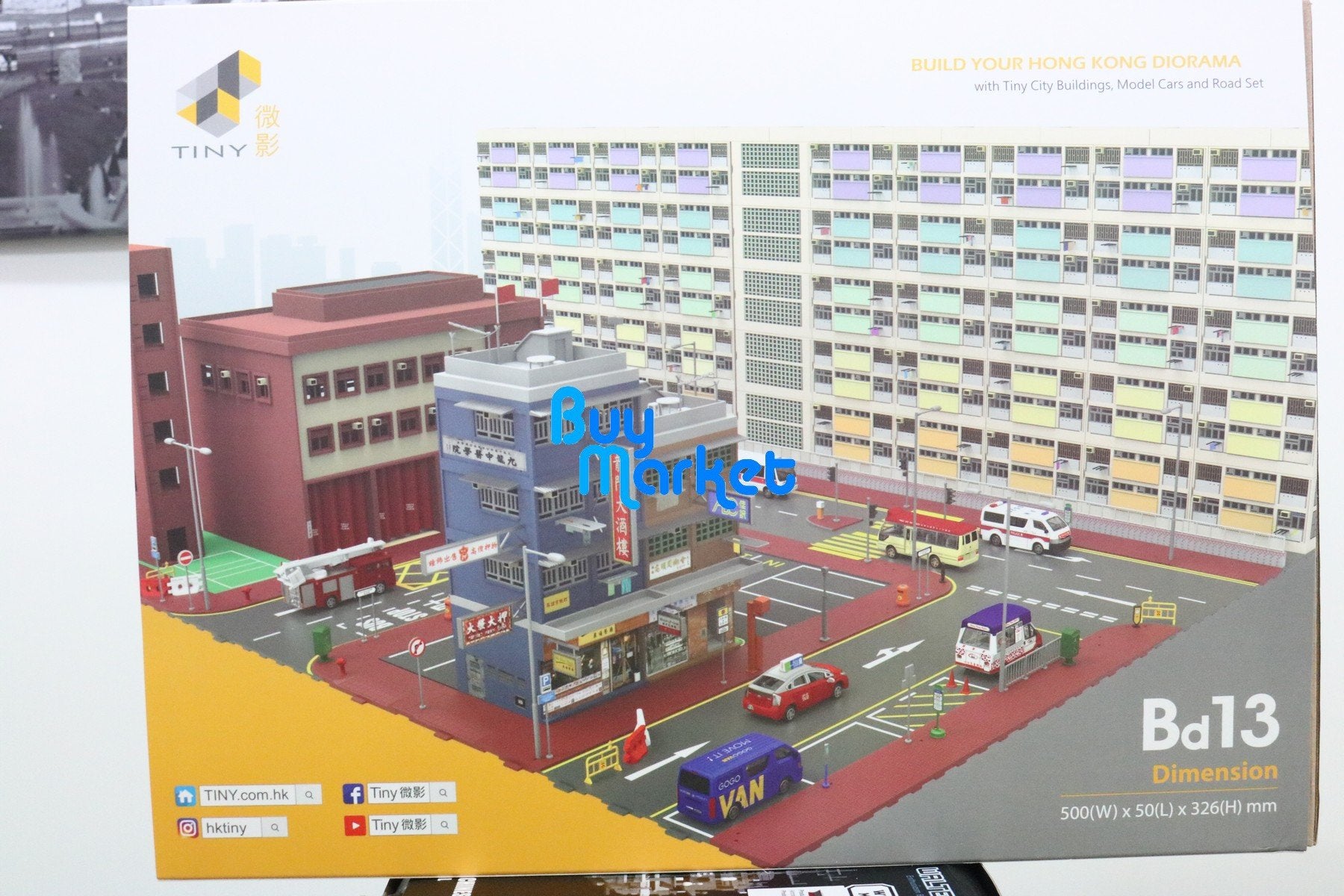 TINY City Bd13 Hong Kong Choi Hung Estate Building Diorama Large size ver. Model