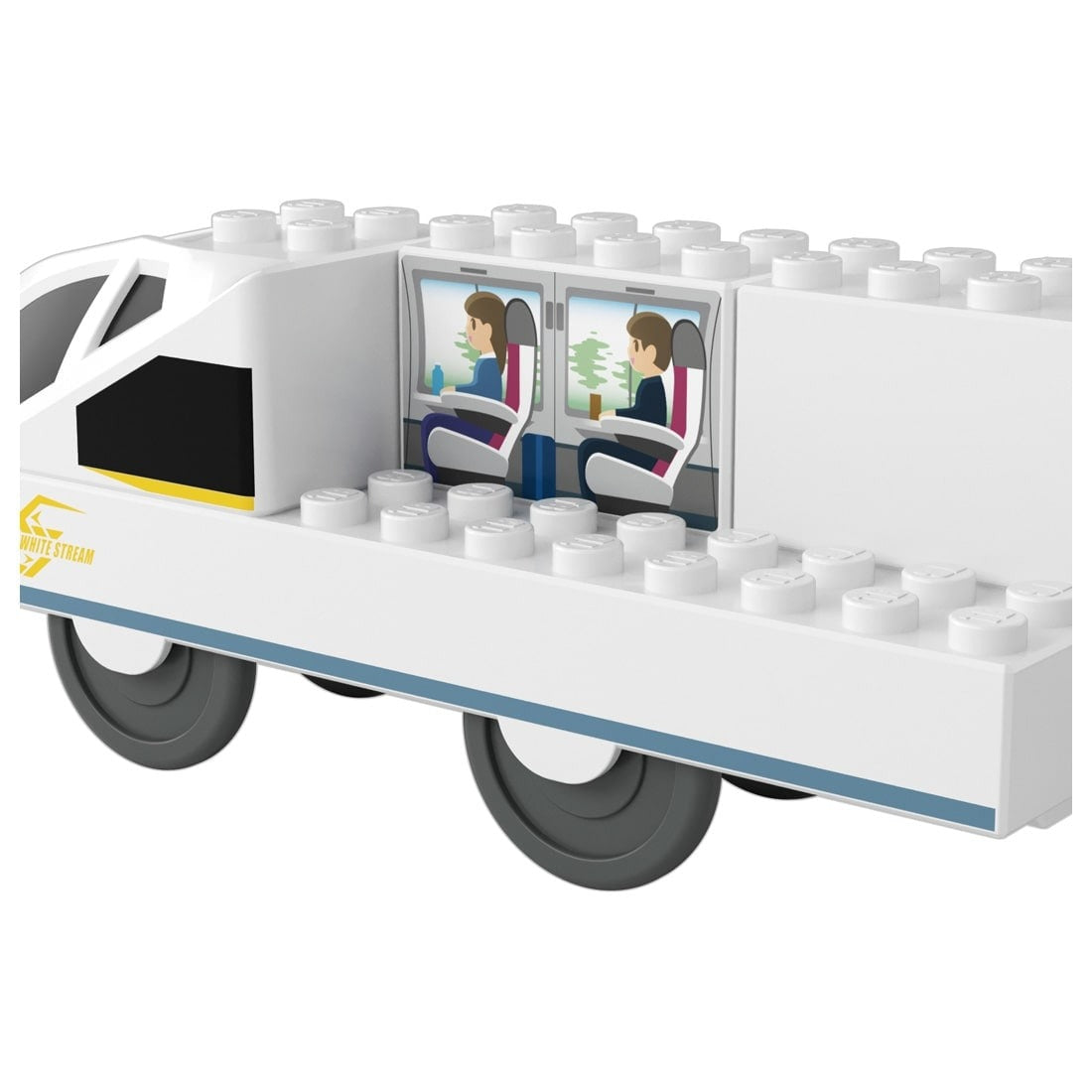 Takara Tomy Tomica Plarail Blocks White Stream set