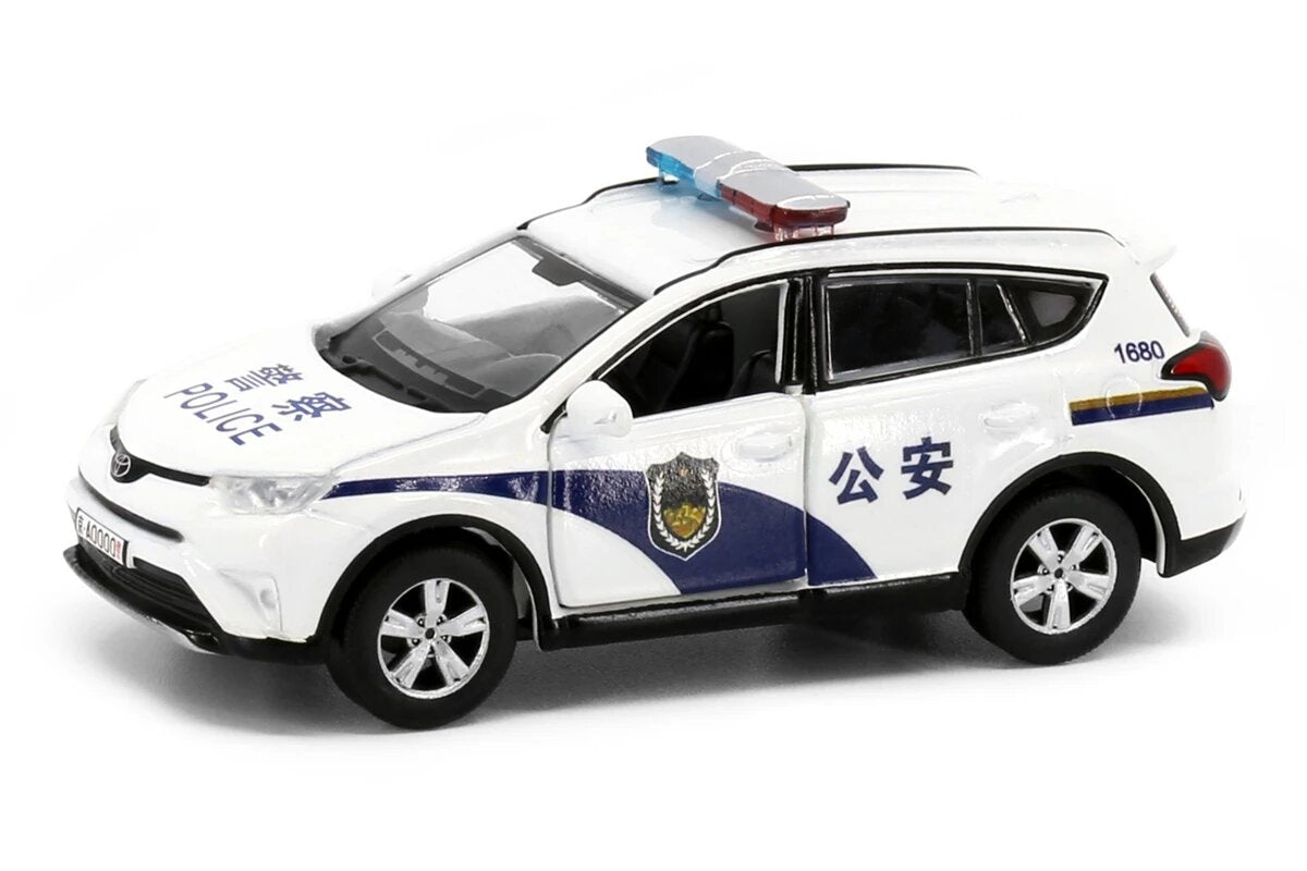 Tiny City CN6 Die-cast 1/64 Model Car - Toyota Rav4 Beijing Police (White)