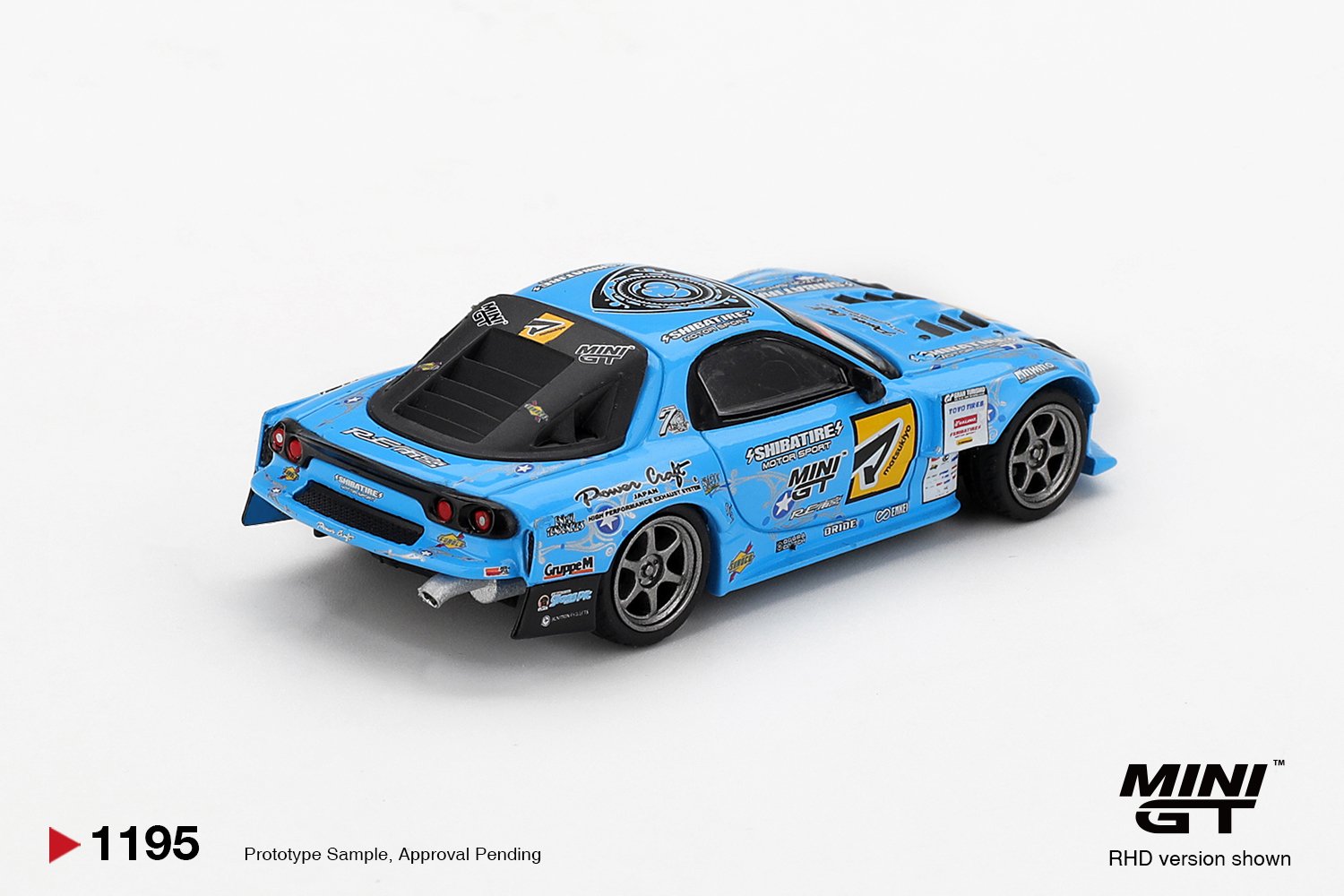 (Pre-order)MINI GT #1195 Mazda RX-7 RE-Amemiya 2025 D1GP Diecast Model Car
