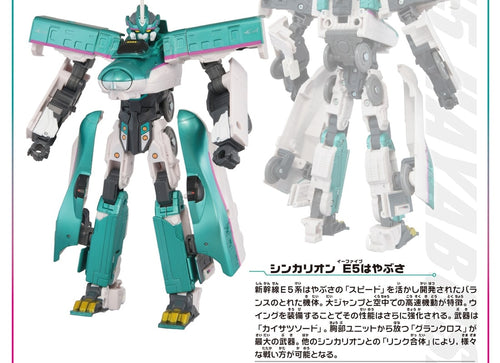 Load image into Gallery viewer, Takara Tomy Shinkansen Transforming Robot Reissue DXS Shinkalion E5 Hayabusa
