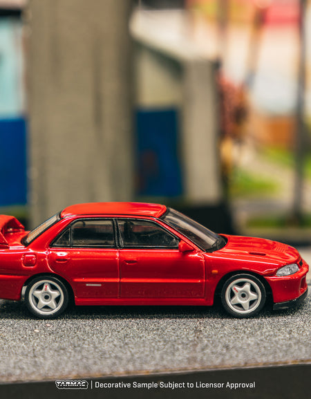 Tarmac Works 1/64 Mitsubishi Lancer GSR Evolution II Red Model Car