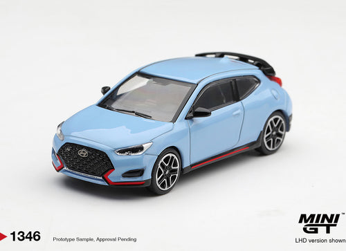 Load image into Gallery viewer, (Pre-order) Mini GT #1346 Hyundai Veloster N Performance Blue LHD
