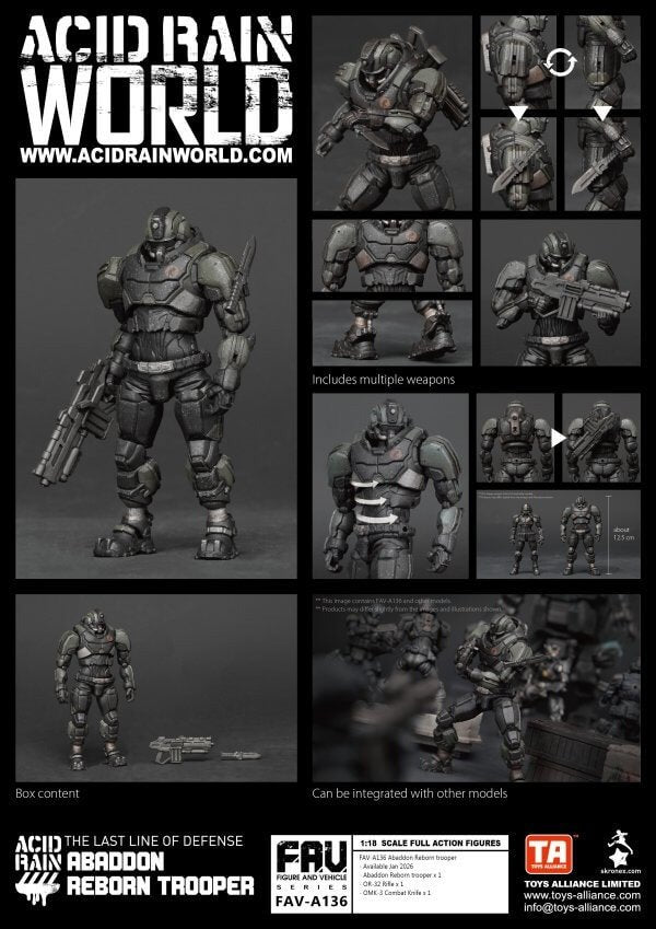 Acid Rain x Toy Alliance FAV-A136 Abaddon Reborn trooper Figure Set