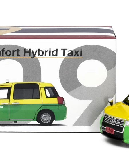 Tiny City TH09 Die-cast Model Car - 1/64 Toyota Comfort Hybrid Taxi (Thailand)