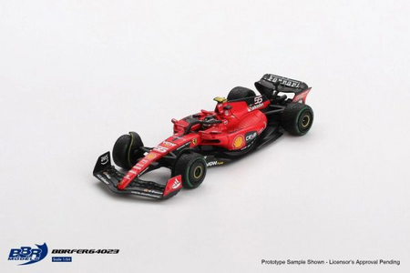 (Pre-order) BBR 1/64  Ferrari SF23 #55 C. Sainz 2023 Monaco GP Model Car