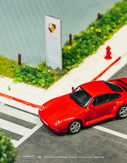 Load image into Gallery viewer, Tarmac Works 1/64 Porsche 959 Red Diecast Model Car
