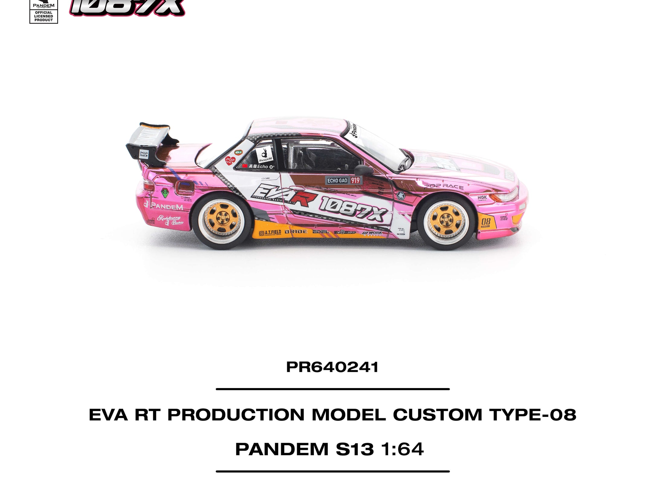 POPRACE 1/64 PANDEM SILVIA S13 EVA RT PRODUCTION CUSTOM TYPE-08