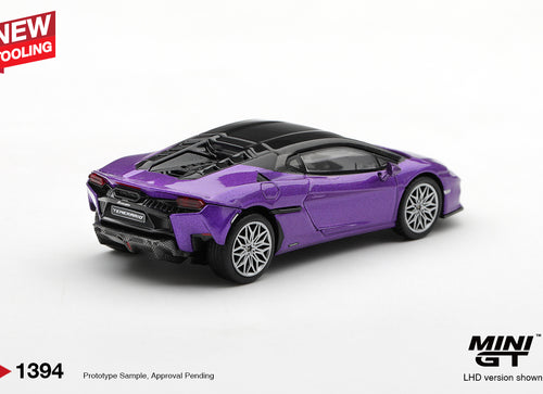 Load image into Gallery viewer, (Pre-order) Mini GT #1394 Lamborghini Temerario Viola Pasifae RHD Diecast Model
