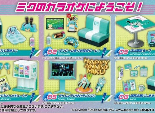Load image into Gallery viewer, Re-ment Hatsune Miku Series Miku Miku Karaoke 6pcs Complete Box
