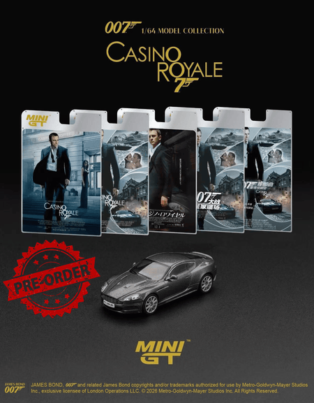 (Pre-order) Mini GT #917 Aston Martin DBS 007 Casino Royale Diecast Model Car