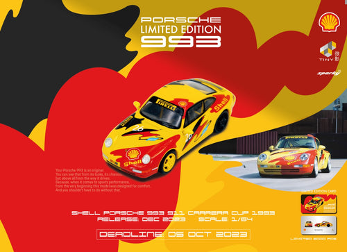 Load image into Gallery viewer, SPARKY 1/64 Porsche 993 Carrera Cup 1993 Shell without rear spoiler
