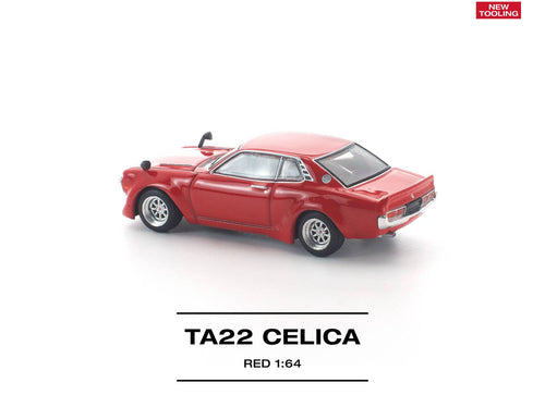 Load image into Gallery viewer, (Pre-order) POP RACE 1/64 TA22 CELICA RED Diecast Model Car #PR640482
