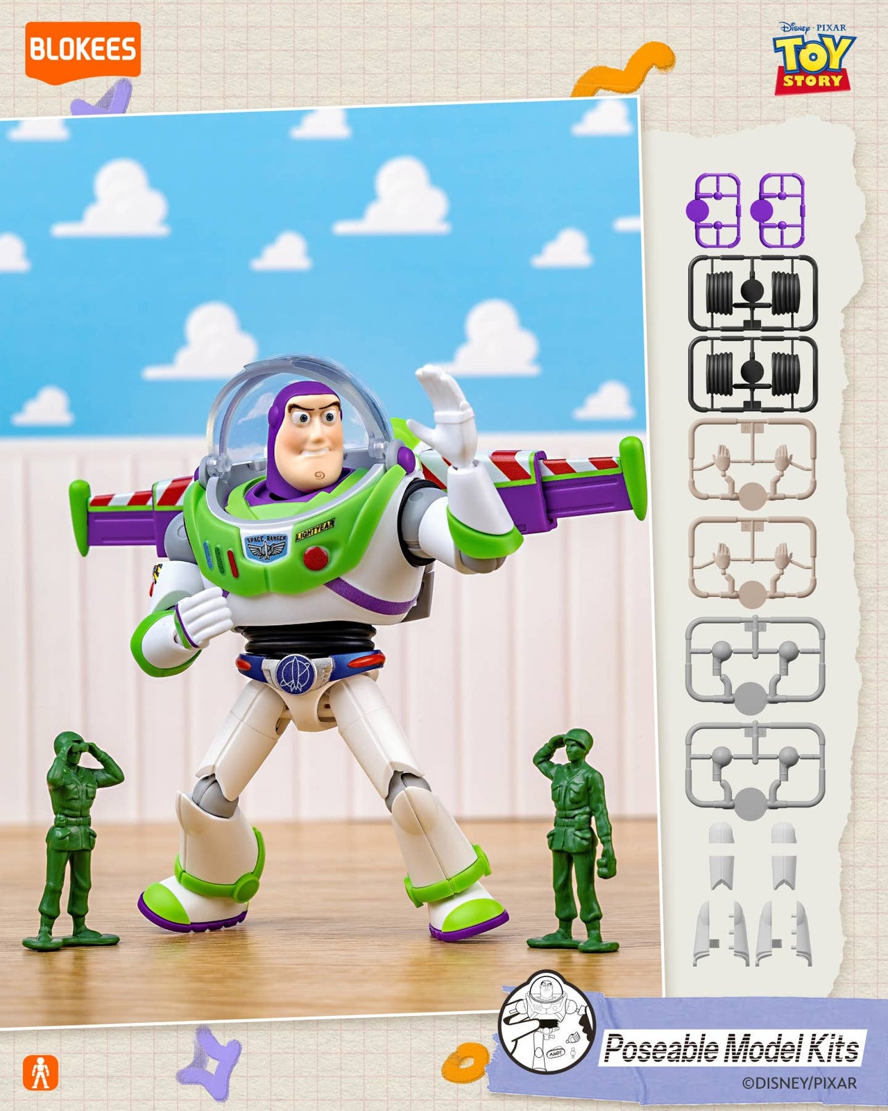 Blokees Model Kits - Toy Story Elite Version EV01 1Box Set of 6pcs