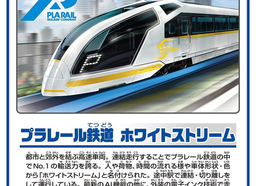 Load image into Gallery viewer, Takara Tomy Plarail S-20 Plarail Train White Stream (Connecting Type) 3-Car Set
