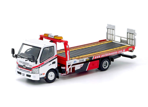 Load image into Gallery viewer, Tiny 1/64 HINO 300 World Champion Tow Truck City Diecast Scale Model Car
