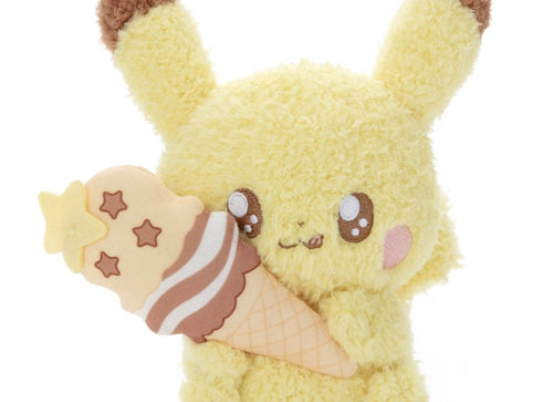 Load image into Gallery viewer, Takara Tomy Arts Pokepiece Plush Toy (Sweets Ver.) Pikachu Stuffed Toy
