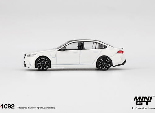 Load image into Gallery viewer, (Pre-order) MINI GT 1/64 #1092 BMW M5 Alpine White LHD Diecast Model Car
