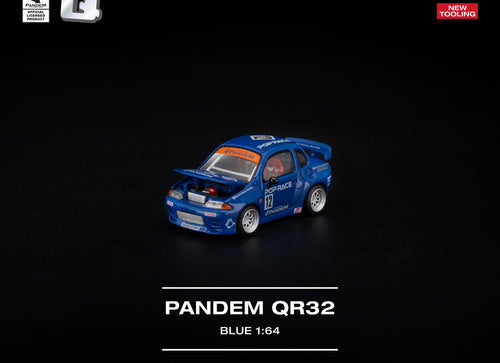 Load image into Gallery viewer, (Pre-order) POPRACE 1/64 - PANDEM QR32 Blue Diecast Model Car
