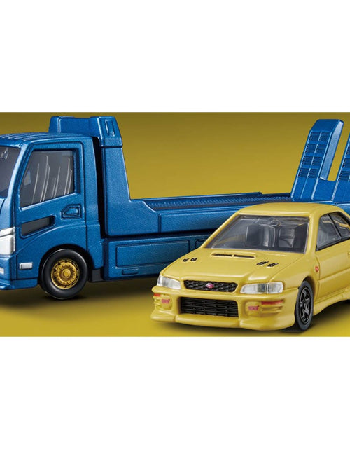 Load image into Gallery viewer, Takara Tomy Tomica Die-cast Car Transporter Subaru Impreza WRX Type R STi Ver.
