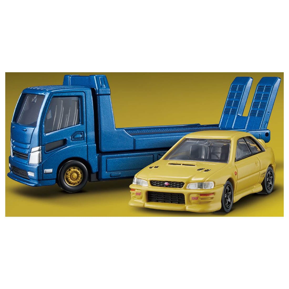 Takara Tomy Tomica Die-cast Car Transporter Subaru Impreza WRX Type R STi Ver.