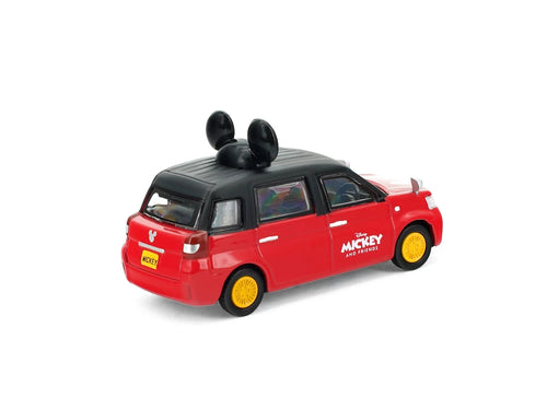 Load image into Gallery viewer, Tiny City 1/64 - Disney Vehicle - Hong Kong Hybrid Urban Taxi x Mickey (Black)
