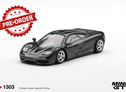 Load image into Gallery viewer, (Pre-order) Mini GT #1303 McLaren F1 Blue Black Metallic LHD Diecast Model Car
