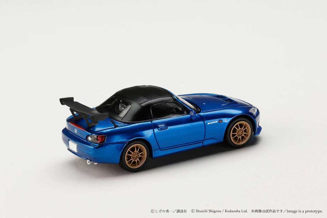 (Pre-order) Hobby JAPAN 1/64 Honda S2000 Initial D Joshima VS Fujiwara Blue