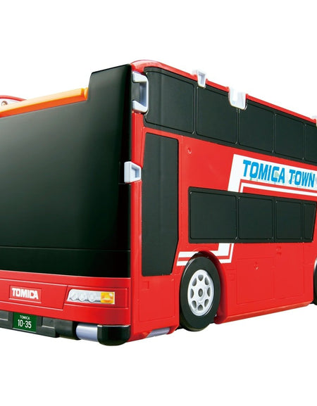 Takara Tomy Tomica World Vehicle Town Big Transforming Double-Decker Bus Rotary