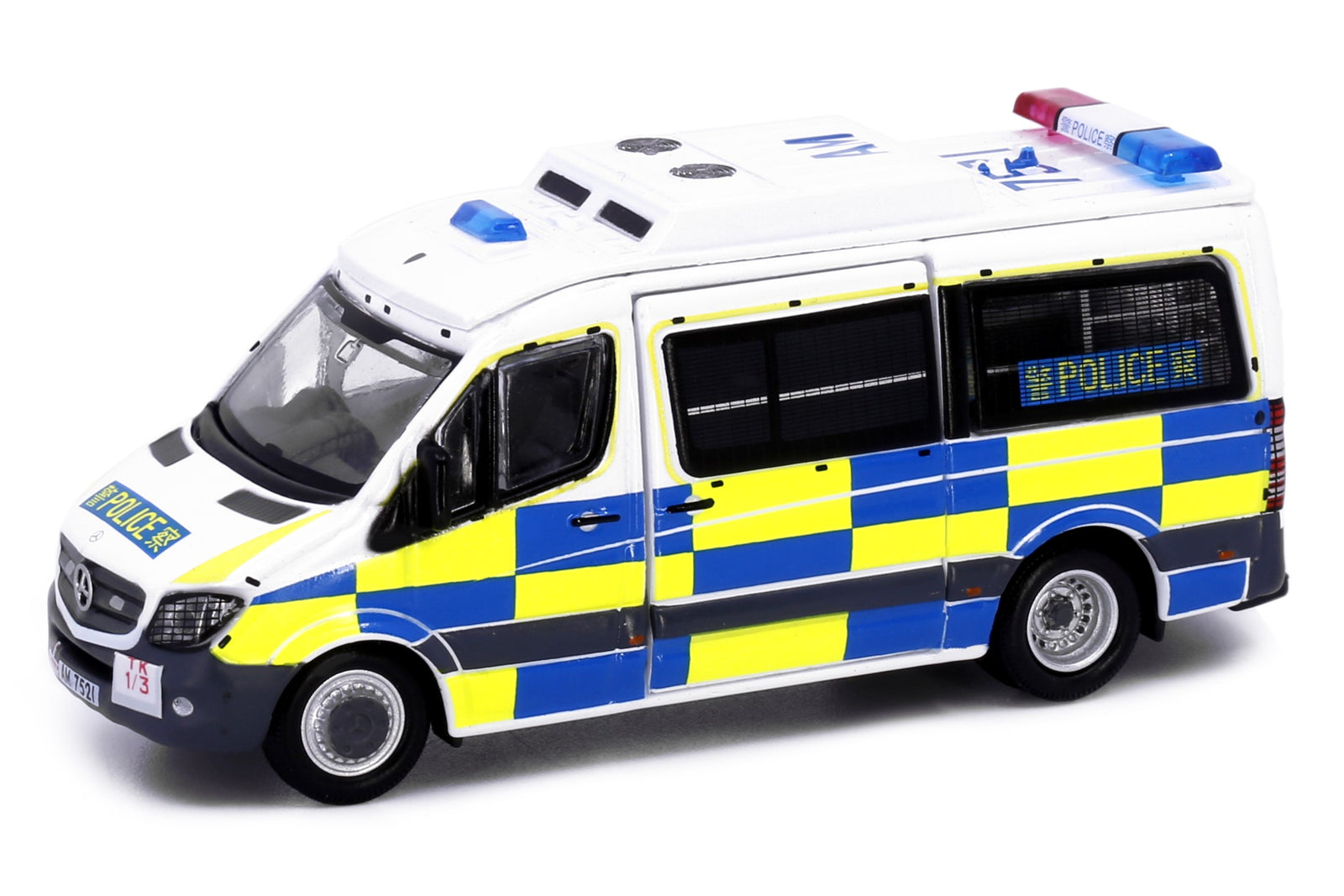 Tiny City 172 Die-cast Model Car - Mercedes-Benz Sprinter Police Traffic(AM7521)