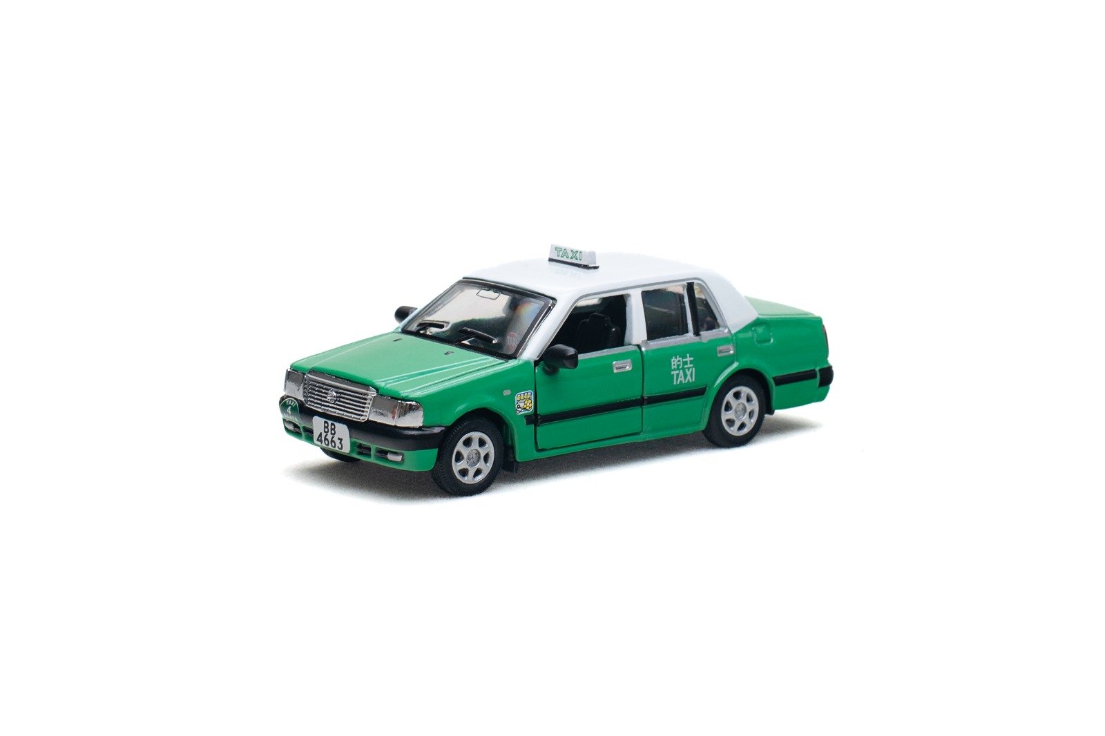 Tiny City 02 Die-cast Model Car 1/64 Toyota Crown Comfort Hong Kong Taxi BB4663