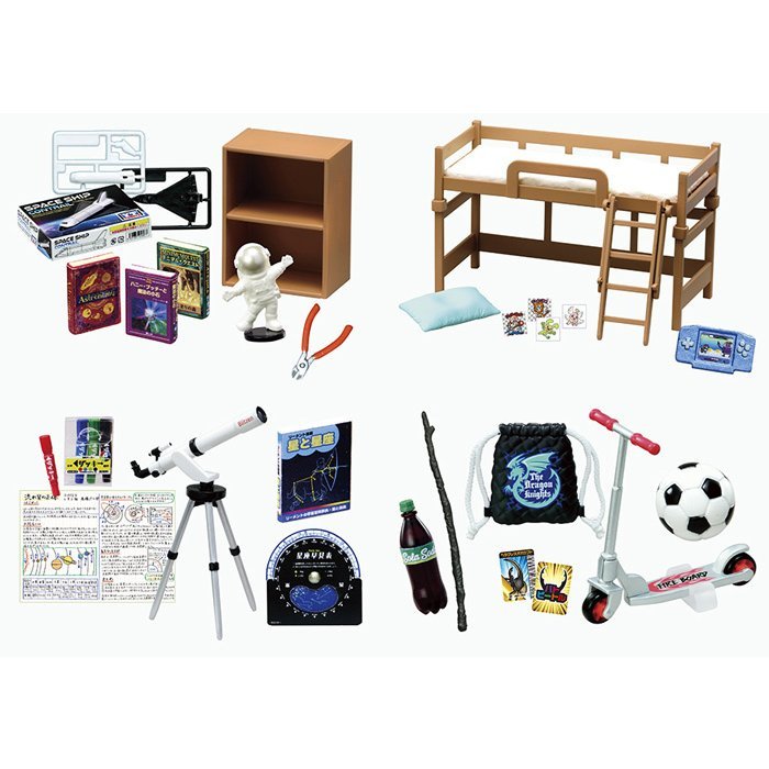 Re-Ment Petit Sample My Childhood Room Complete Set Box of 8 Miniature